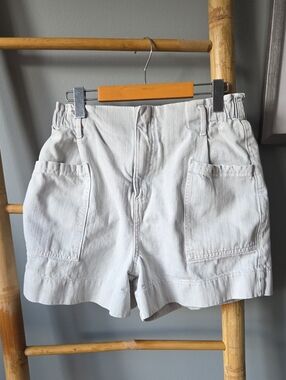 Pilcro Off-White Utility Cargo Shorts